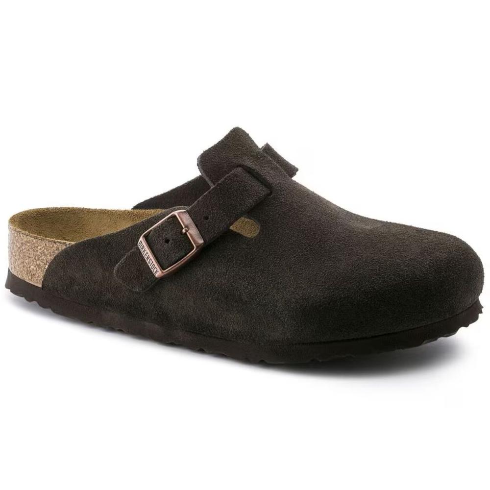 Birkenstock Boston Soft Footbed Suede Clog MOCHA