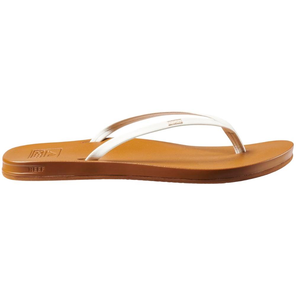 Reef Women's Cushion Slim Sandals WHITE/TAN