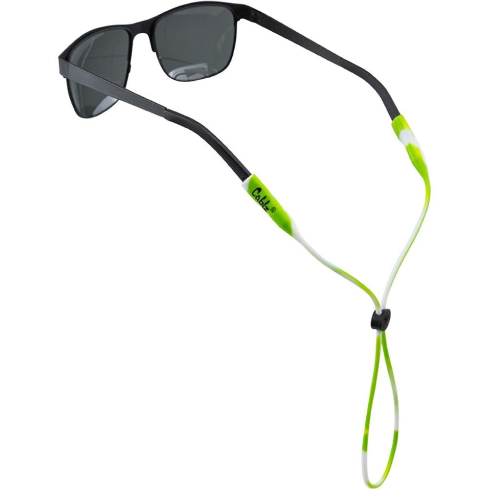 Cablz Silicone Adjustable Eyewear Retainer LIMEGREENWHITE
