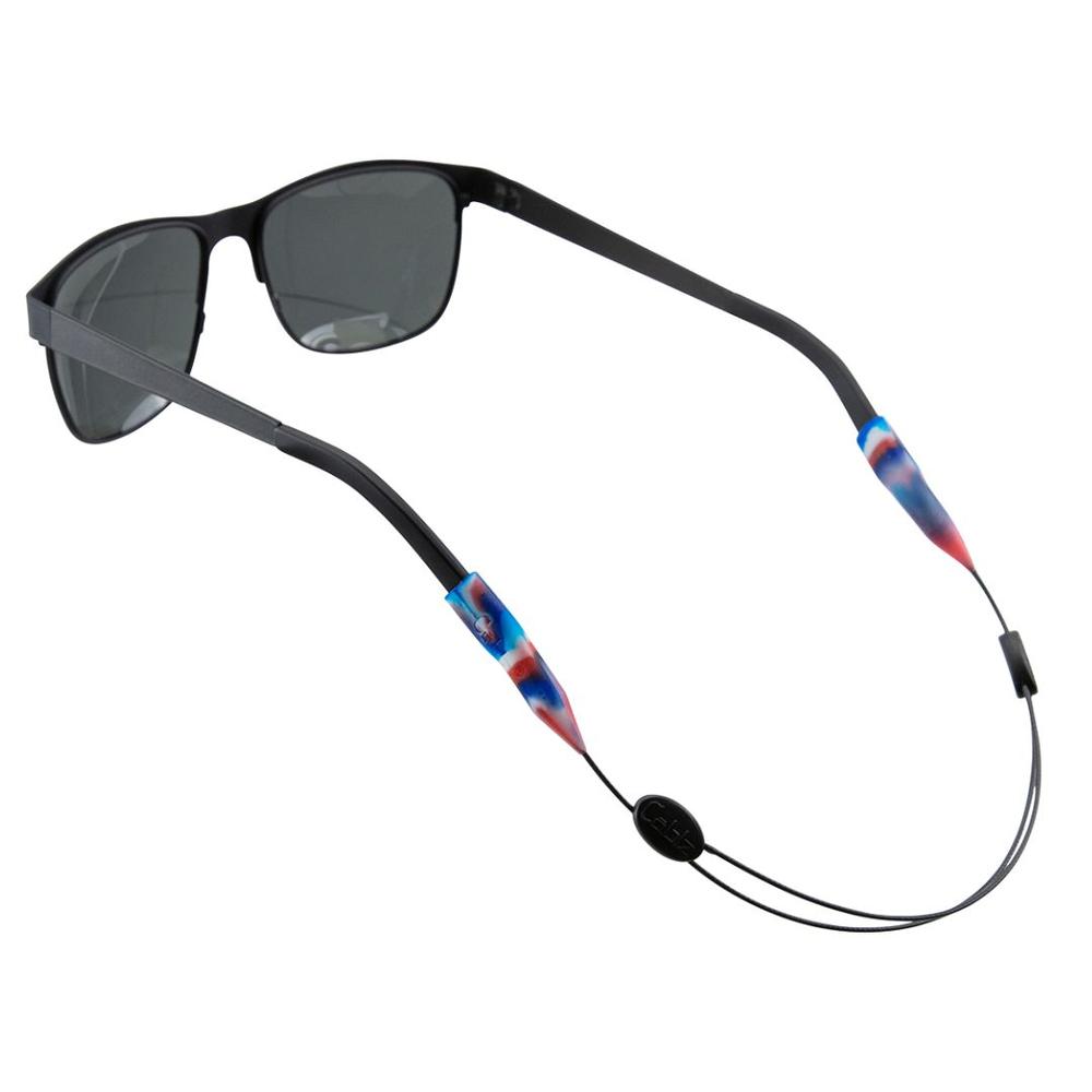 Cablz Zipz Adjustable Eyewear Retainer REDWHITEBLUEMARBLE