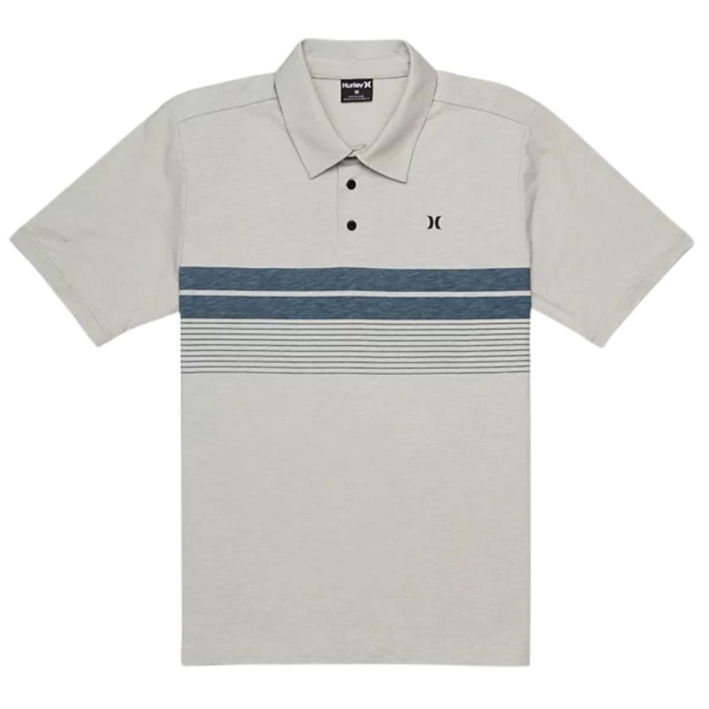 Hurley Men's Printed Stripe Polo Shirt BONE