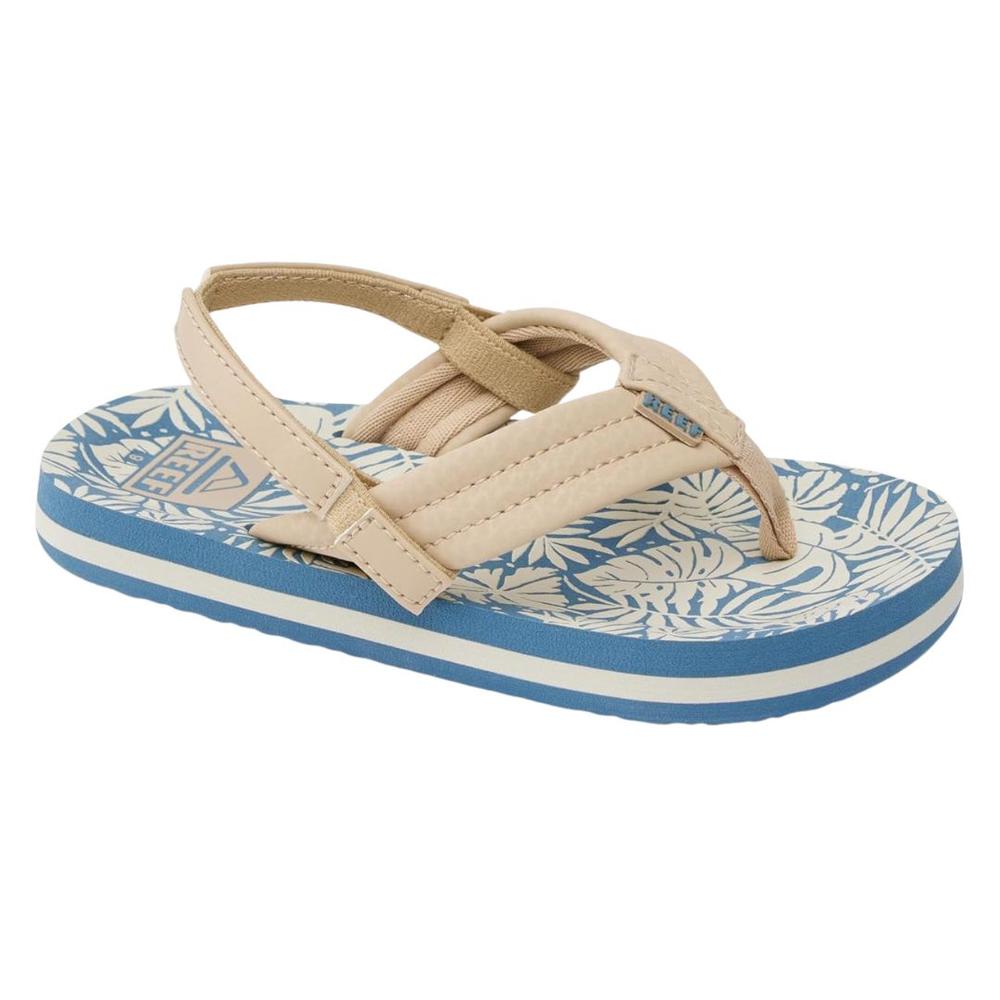 Reef Kids Little Ahi Sandals BLUE/TANPALM