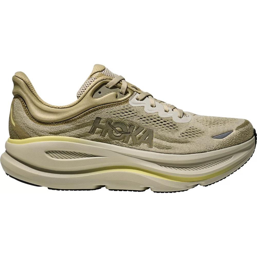 Hoka One Men's Bondi 9 Running Shoes GRASSLAND/OYSTERMUSHROOM