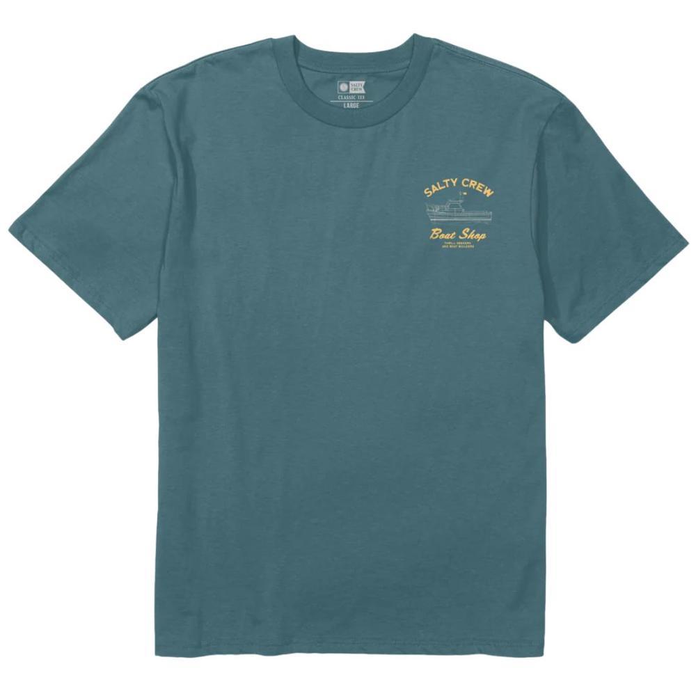 Salty Crew Boat Shop Classic Tee HYDRO