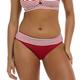 Skye Skyline Mid Waist Fold Over Bikini Bottoms GARNET
