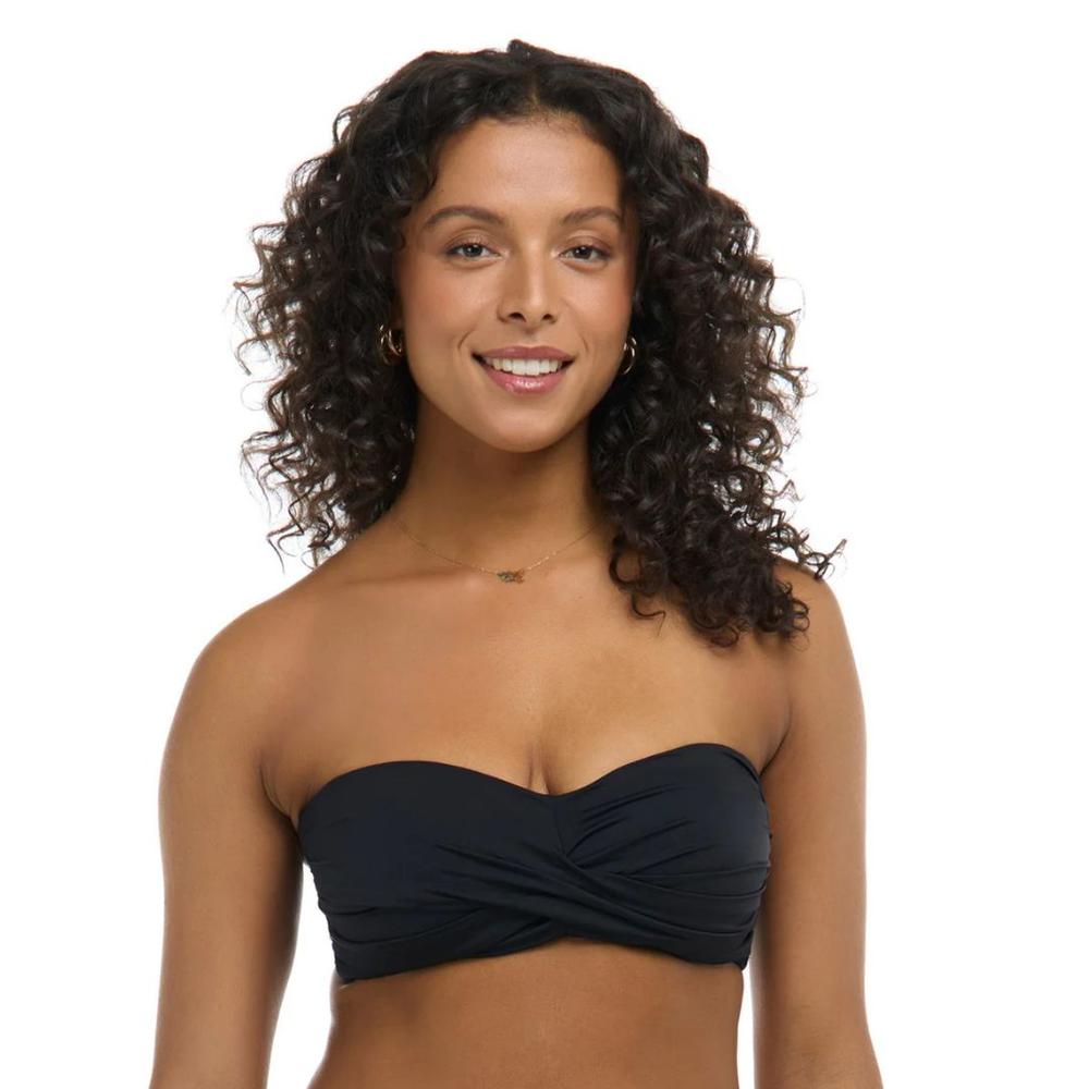 Skye Solids Clara Bikini Top BLACK