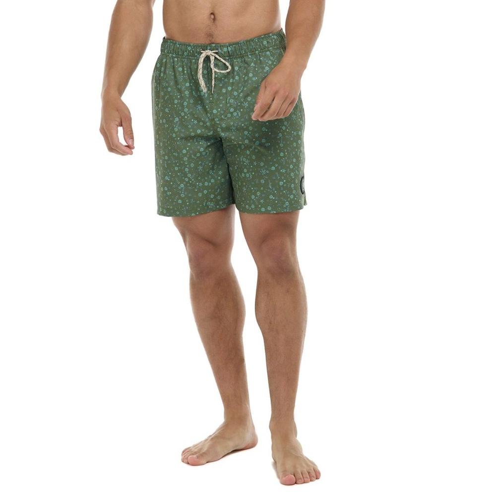 Eidon Men's Tiny Sea Volley Shorts ARMYGREEN