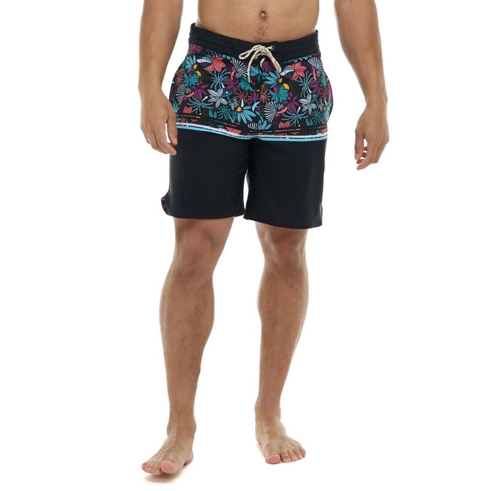 Eidon Men's Sand and Sea Boardshorts BLACK