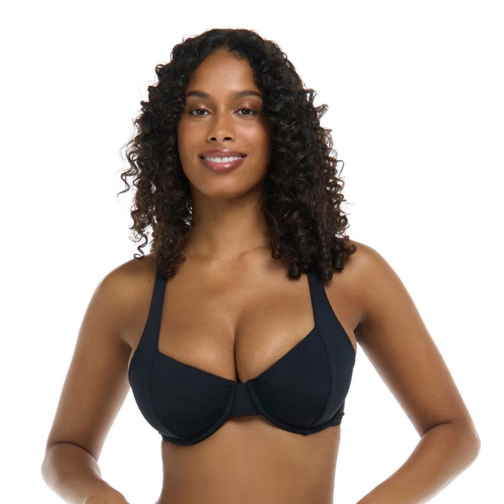 Eidon Solid Maya Bikini Top BLACKLICORICE