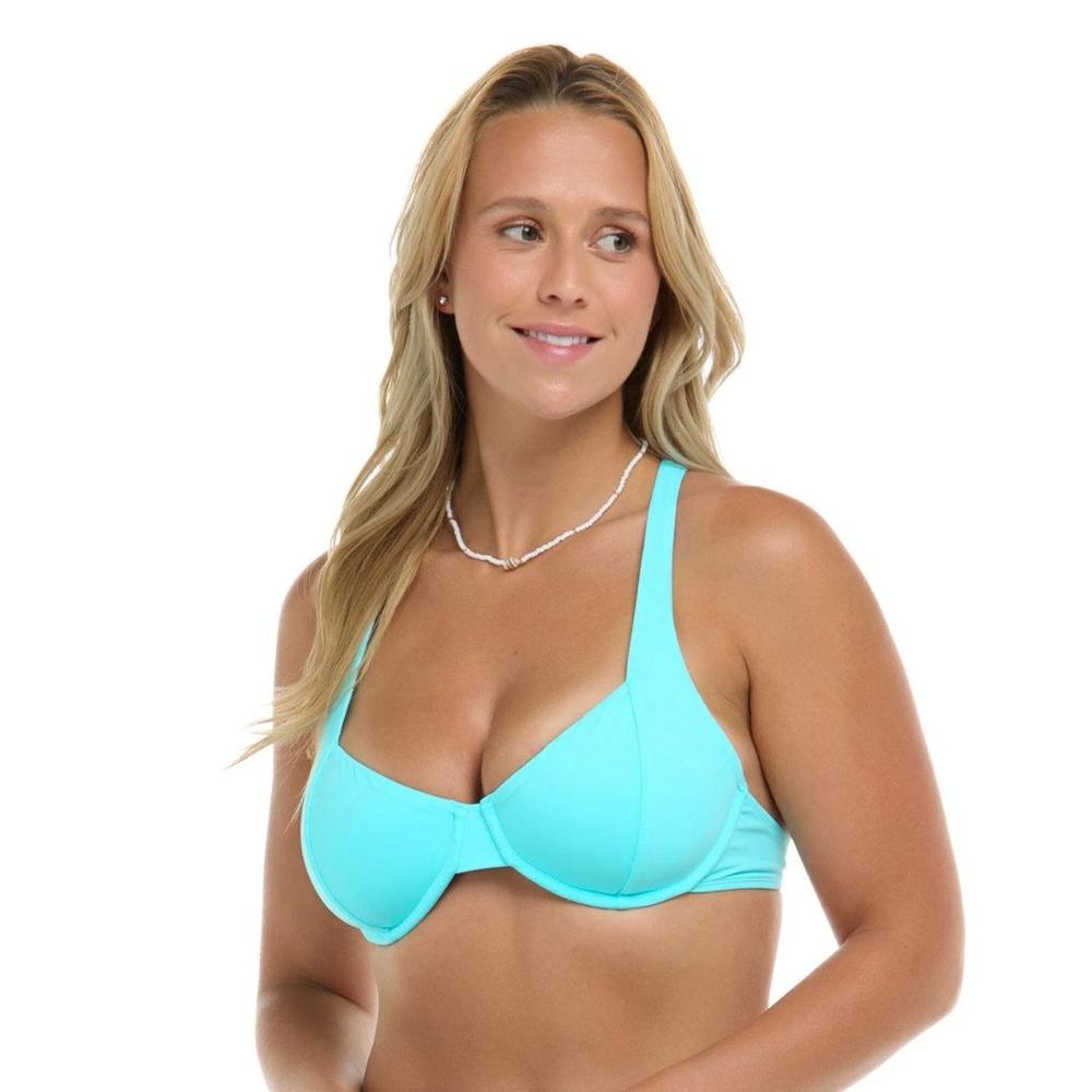Eidon Solid Maya Bikini Top CLOUD