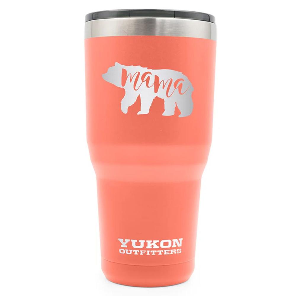 Yukon Outfitters Mama Bear 30oz Tumbler CORALWITHMAMABEARENGRAVING