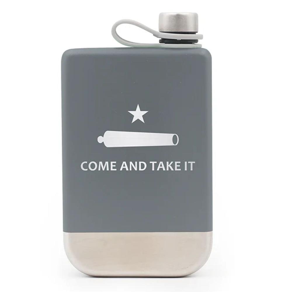 Yukon Outfitters 9oz Highline Flask CHARCOALWITHCATIENGRAVING