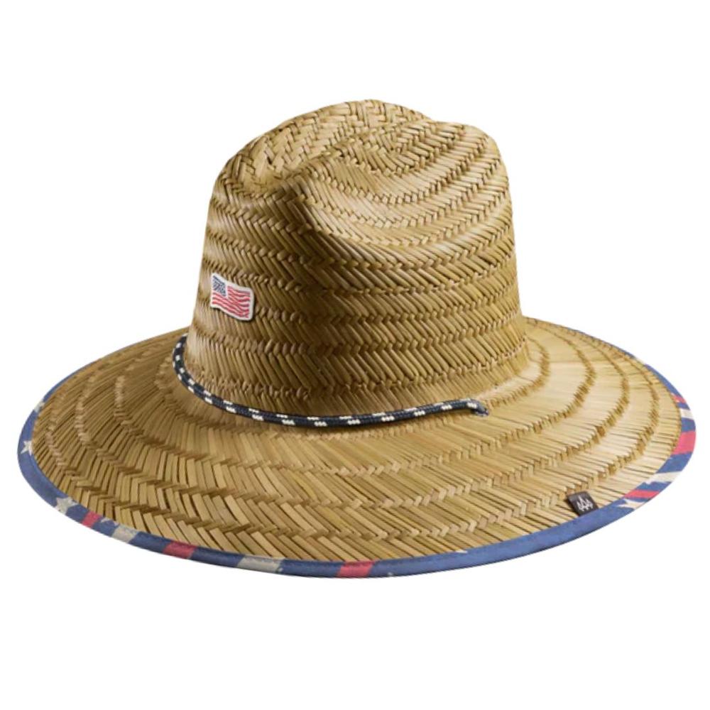 Hemlock Stars & Stripes Signature Lifeguard Straw Hat STARSSTRIPES