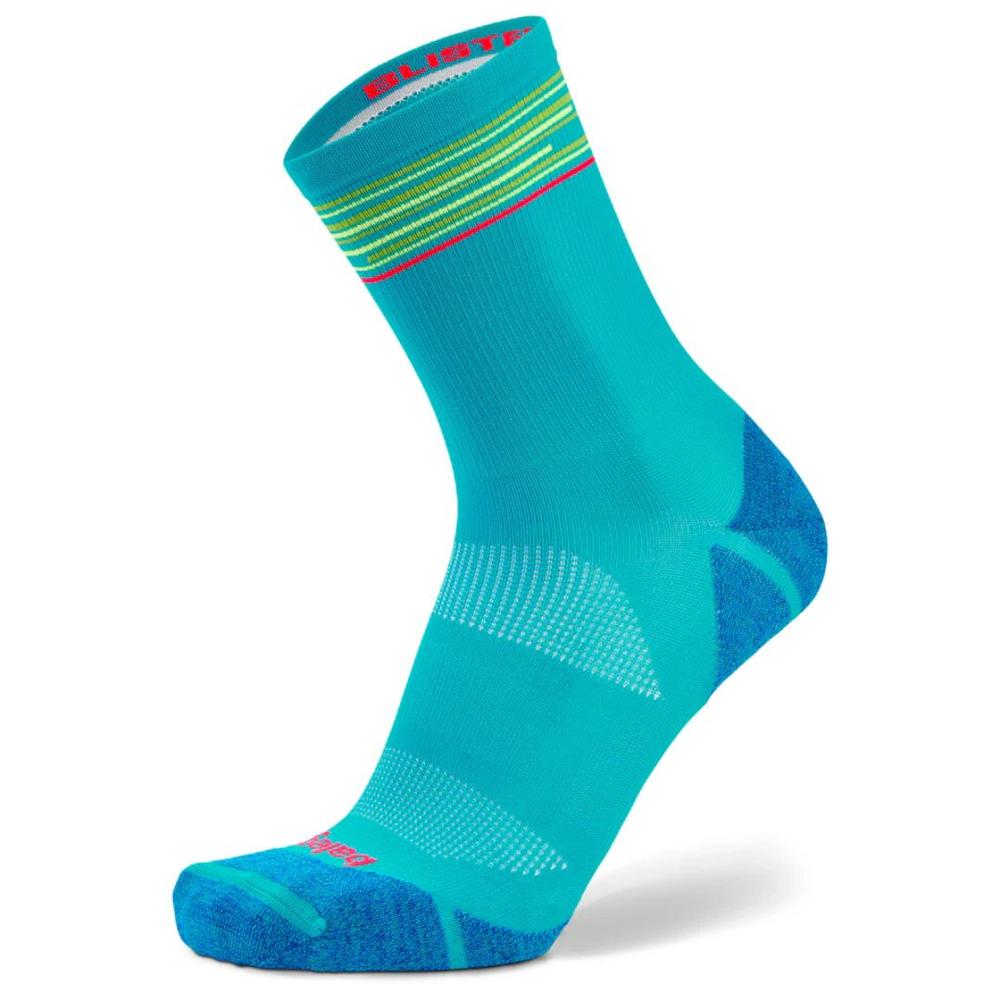 Balega Blister Resist Light Mini Crew Socks LAKEBLUE/LIMEPUNCH