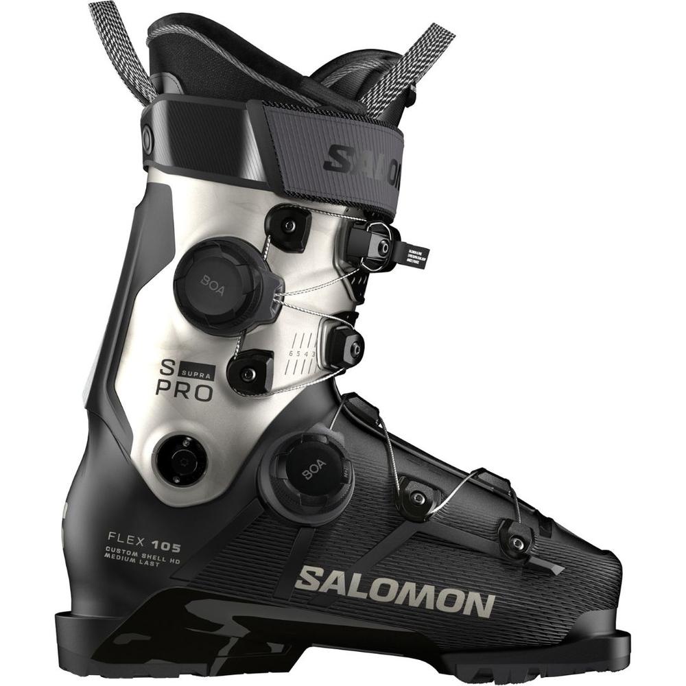 Salomon Women's S/Pro Supra Dual BOA 105 Ski Boots 2026 BLACK/LIGHTBRONZEMET./BLACK