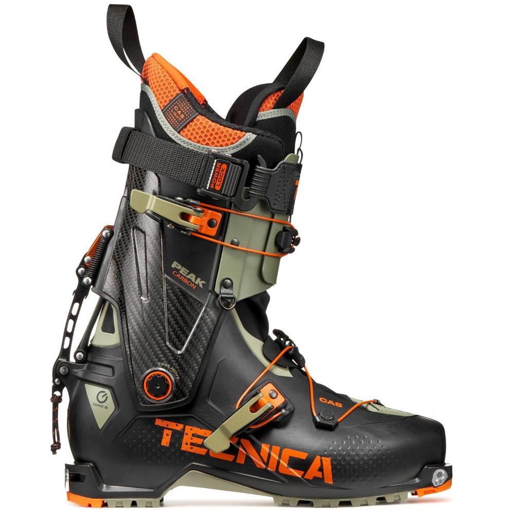 Tecnica Men's Zero G Peak Carbon Ski Boots 2027 BLACK/CAMPGREEN