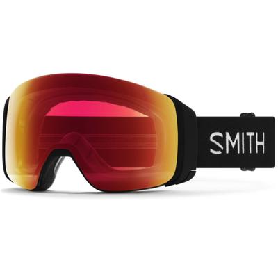 Smith 4D MAG Low Bridge Fit Snow Goggles - Black + Red