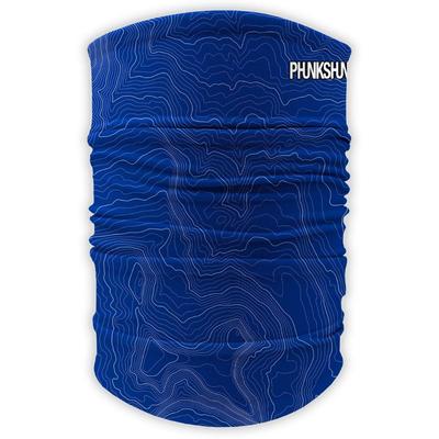 Phunkshun Double Tube Neck Gaiter - Blue Topo