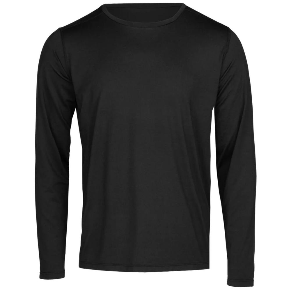 Polarmax Men's Active Stretch Crewneck Base Layer BLACK