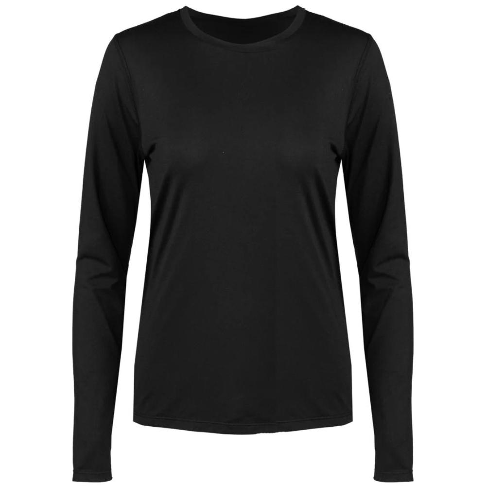 Polarmax Women's Active Stretch Crewneck Base Layer BLACK