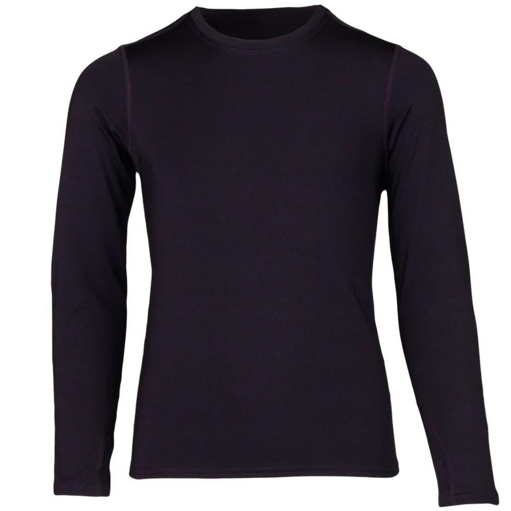Polarmax Youth Active Stretch Crewneck Base Layer BLACK