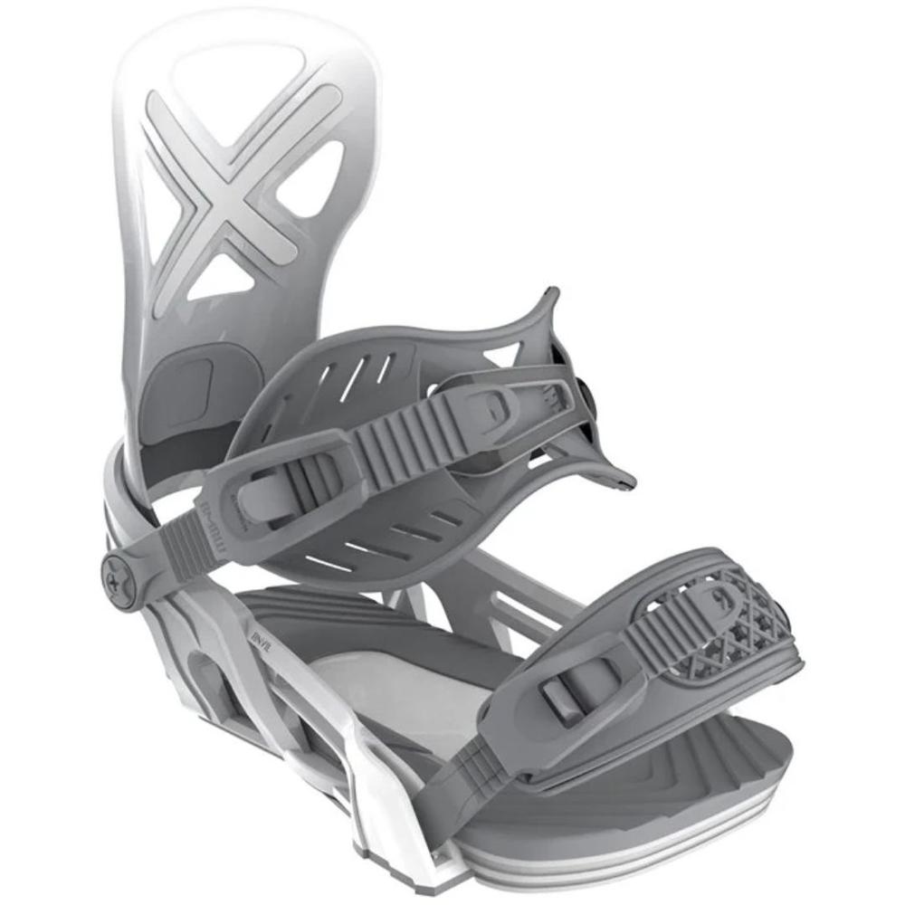 Bent Metal Anvil Snowboard Bindings 2026 WHITE/GREY