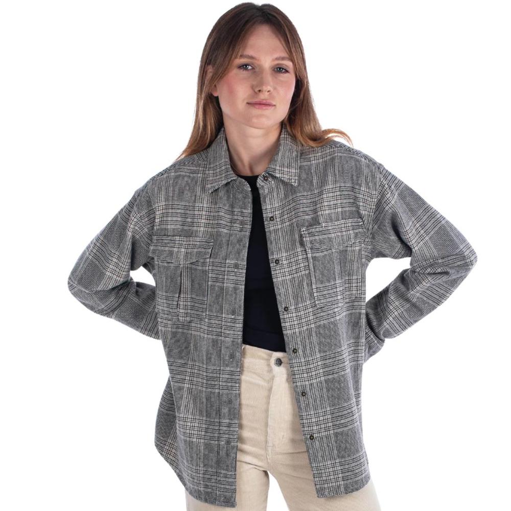 Jetty Women's Nivean Flannel Jacket OYSTERSHELL