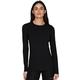 Le Bent Women's Lightweight Crew Base Layer BLACK