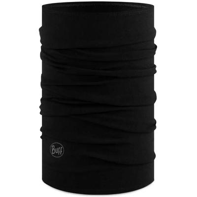 Buff Merino Midweight Neck Gaiter - Black