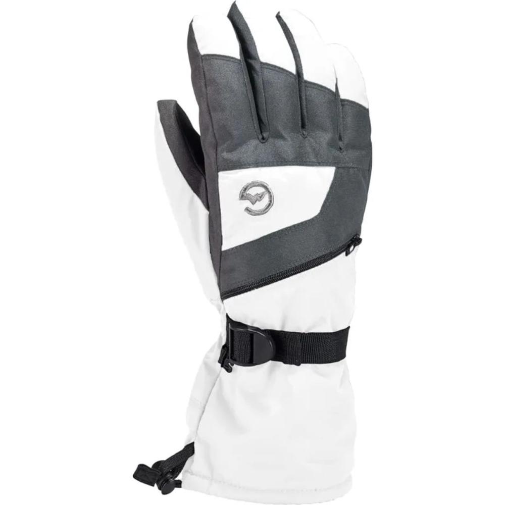 Gordini Women's Ultra Dri-Max Gauntlet Snow Gloves WHITEGUNMETAL