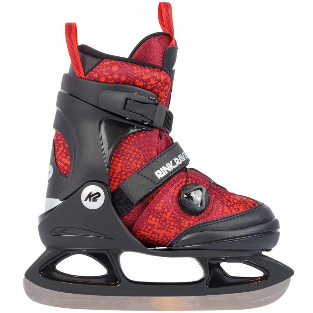 K2 Rink Raven BOA Youth Ice Skates RED
