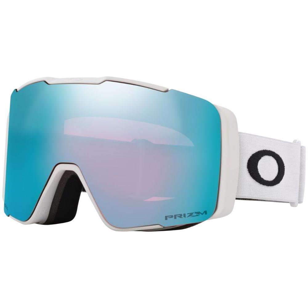 Oakley Line Miner Pro M (Low Bridge Fit) Snow Goggles - White + Snow Sapphire MATTEWHITEPRIZMSAPPHIREIRIDPRIZMICEDIRID