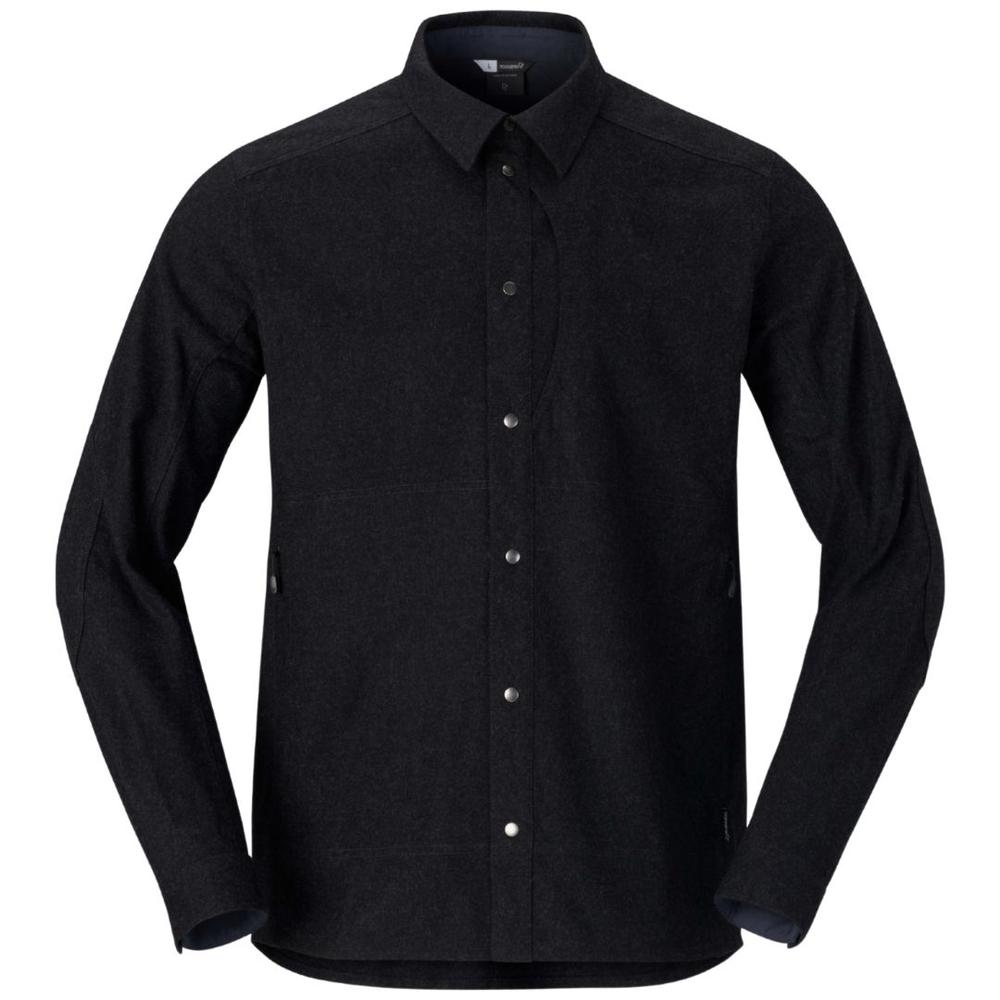 Norrona Men's Tamok Wool Plain Shirt CAVIARMELANGE