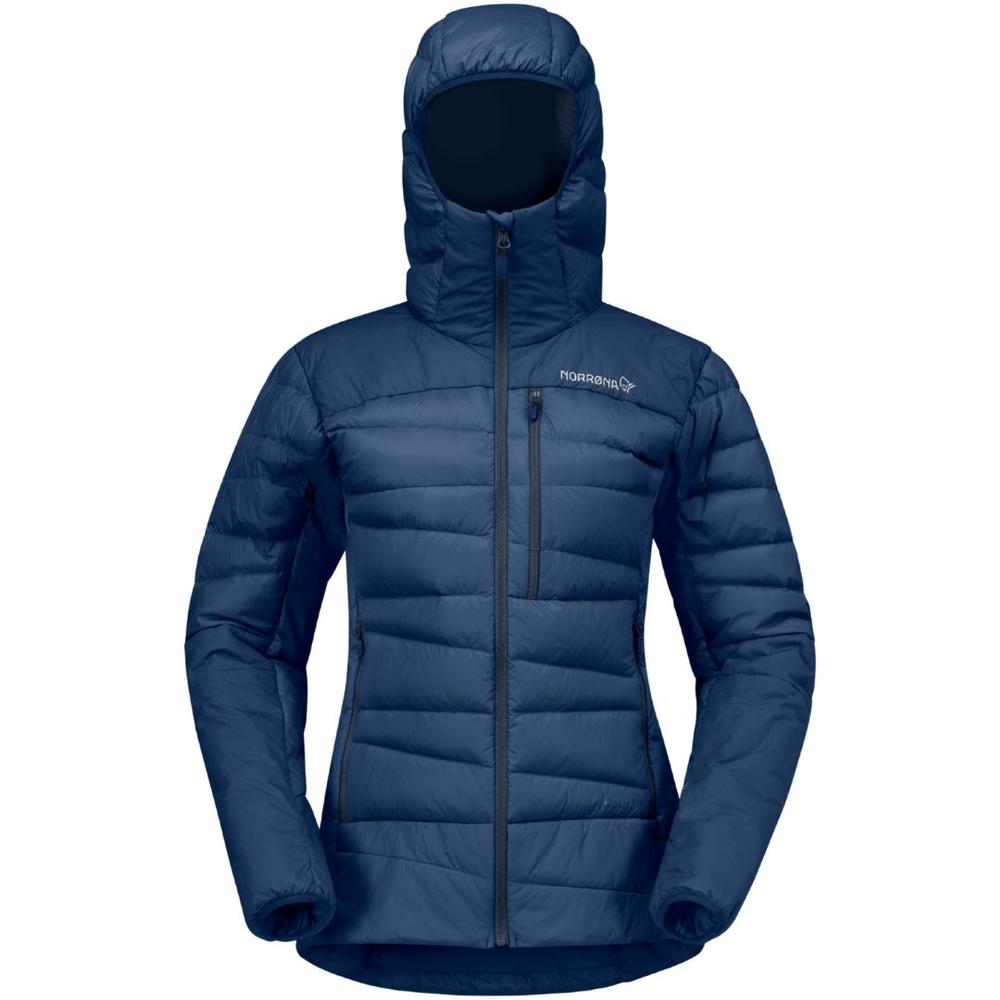 Norrona Women's Falketind Down750 Zip Hood Jacket INDIGONIGHT