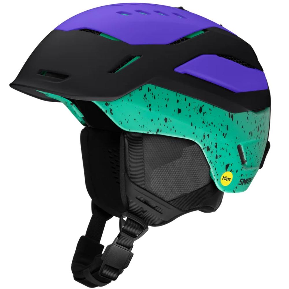 Smith Vantage 2 Mips Snow Helmet - Ultraviolet & Emerald MATTEBLACK/ULTRAVIOLET/EMERALDCITY
