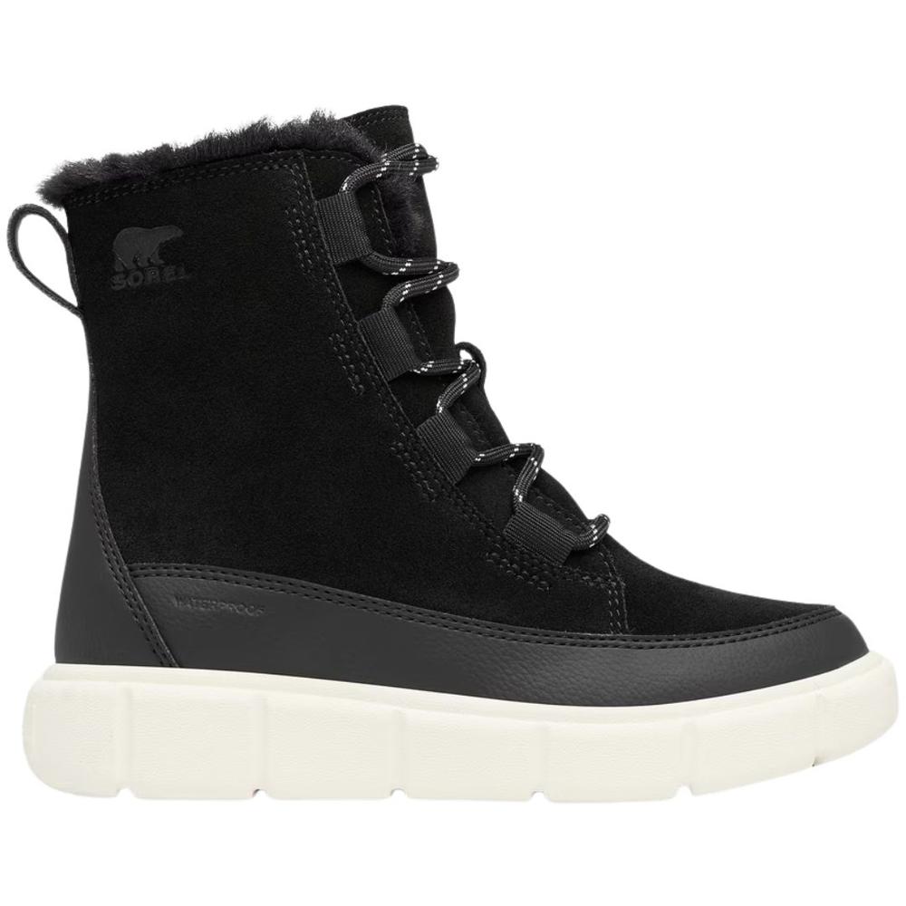 Sorel Youth Sorel Explorer III Waterproof Boots BLACK/SEASALT
