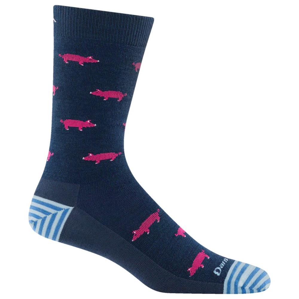 Darn Tough Men's Truffle Hog Crew Lightweight Socks MIDNIGHT