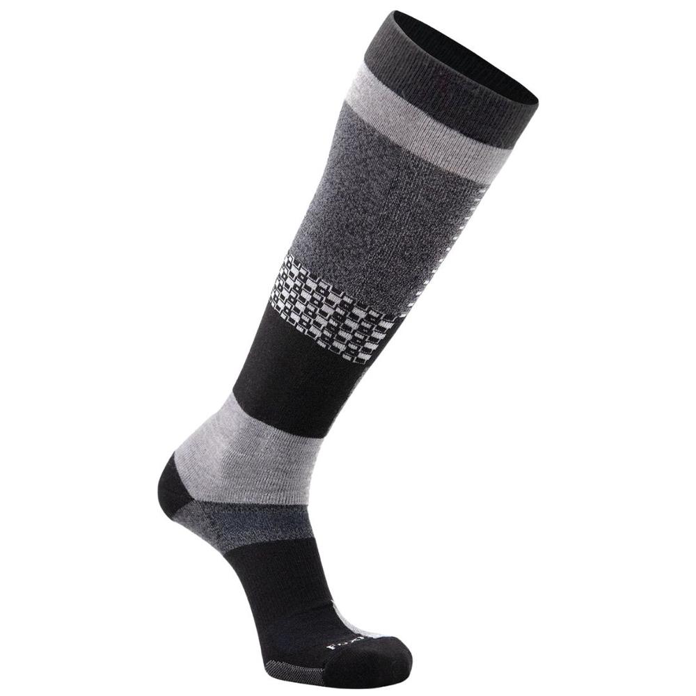 Fox River Men's Peakheat Park Rat Lightweight Over-the-Calf Snow Socks BLACK/GREY