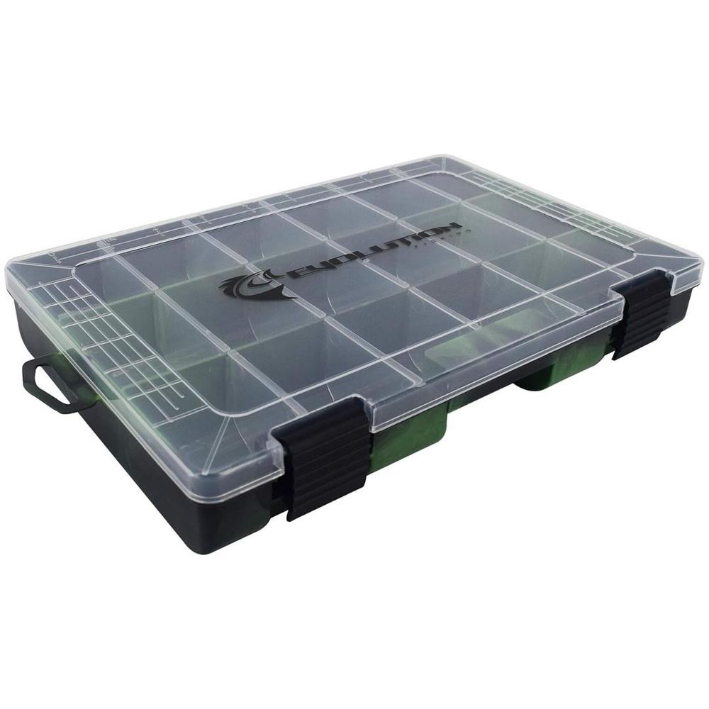 Evolution Outdoors Drift Series 3600 Tackle Tray - Green GREEN