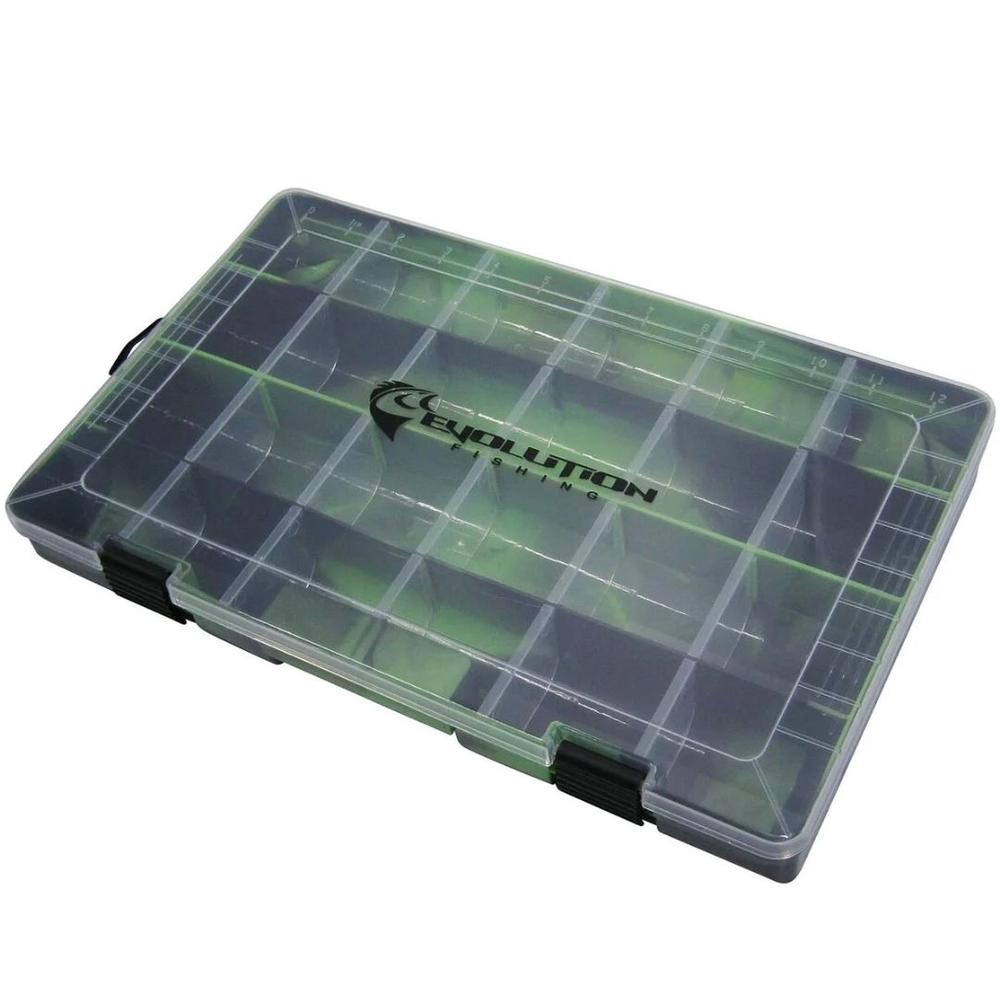 Evolution Outdoors Drift Series 3700 Tackle Tray - Green GREEN