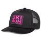 Flylow Ski BUM Trucker Hat BLACK/DRAGONFRUIT