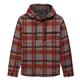 prAna Men's Asgard Hooded Flannel Shirt PEWTER