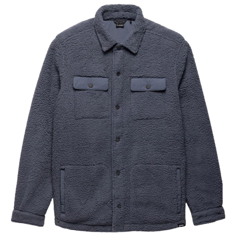 prAna Men's Encinitas Fleece Shacket THUNDERCLOUD