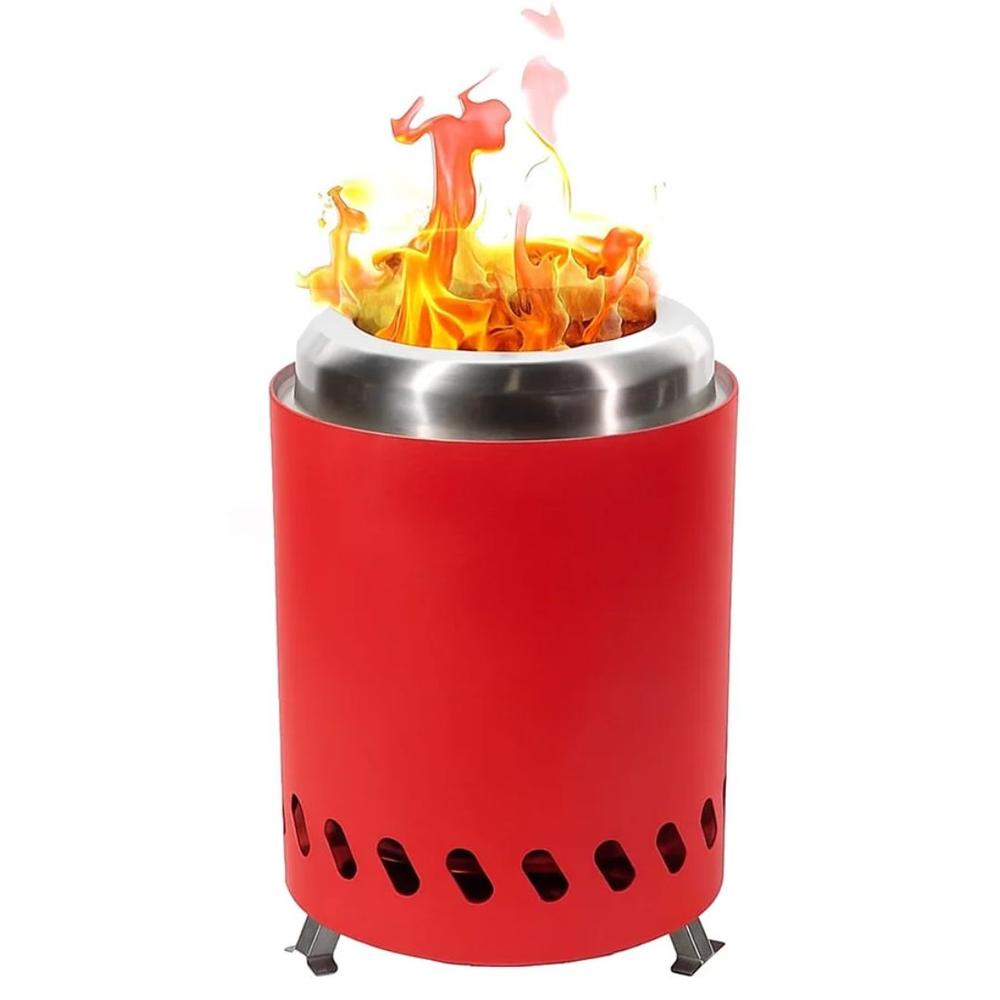 Sunshine Mountaineering 5.5 Inch Tabletop Fire Pit - Red RED