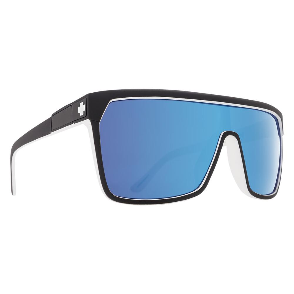  Spy Flynn Sunglasses Whitewall/Happy Gray Green W Light Blue Spectra