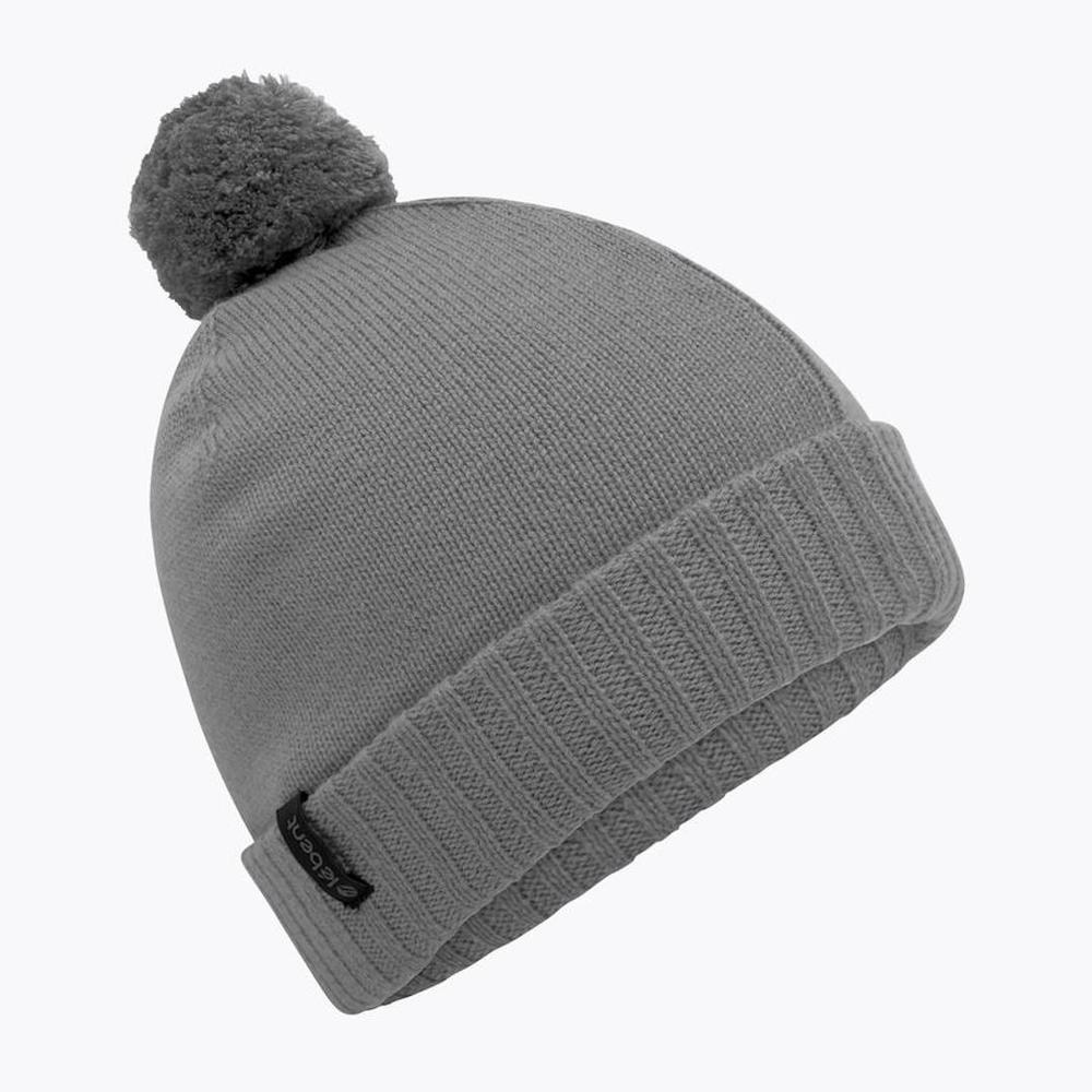 Le Bent Women's Pom Pom Beanie GREY