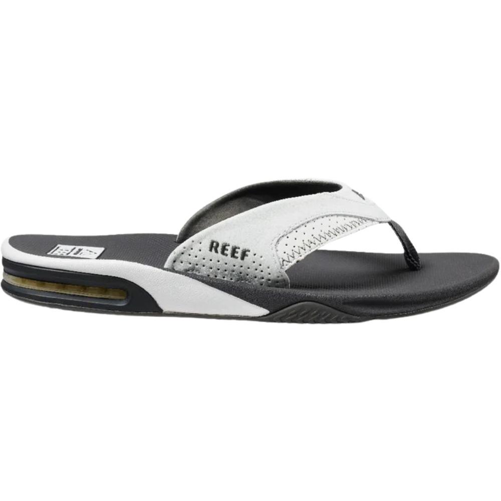 Reef Men's Fanning Flip Flops GREY/WHITE