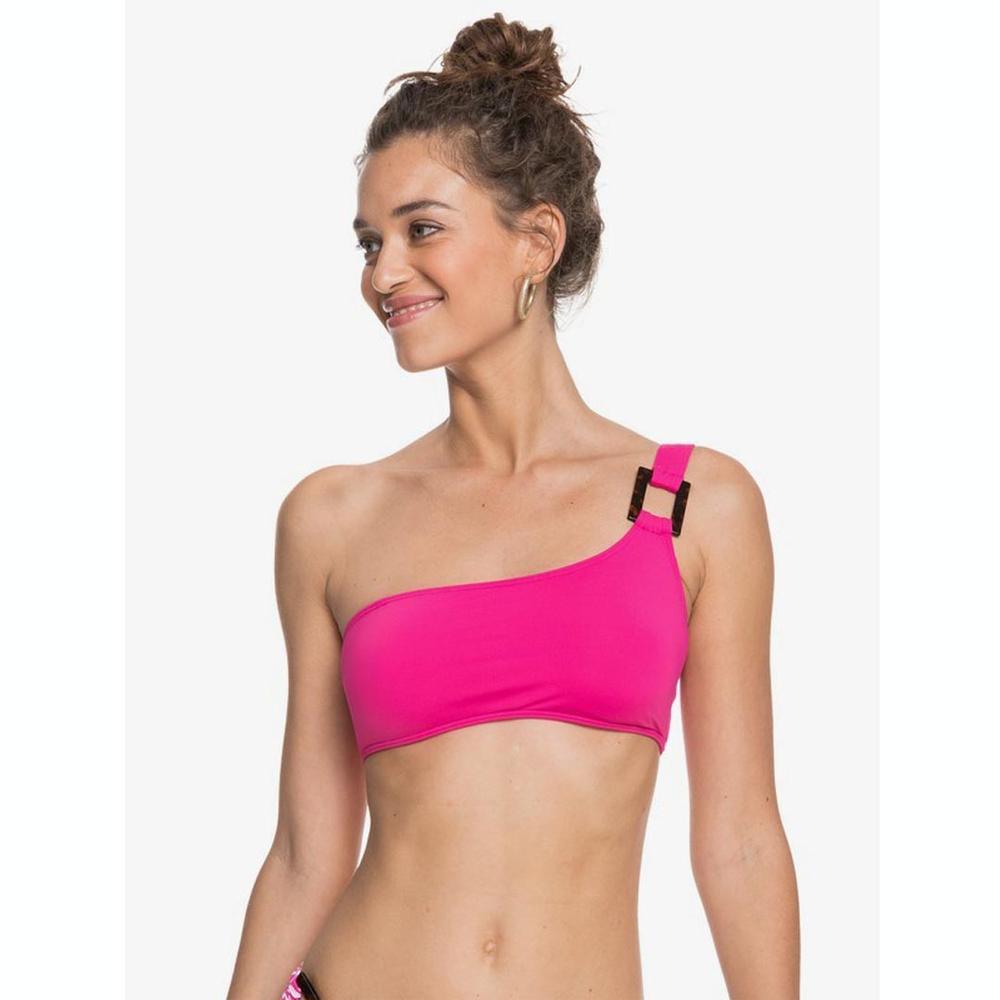 Roxy Women's Blooming Ride Asymmetric Bikini Top MML0
