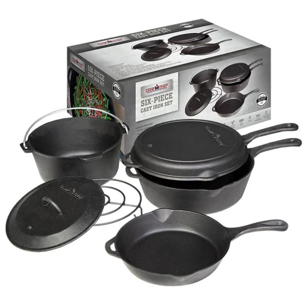Camp Chef 6-Piece Cast Iron Set NA