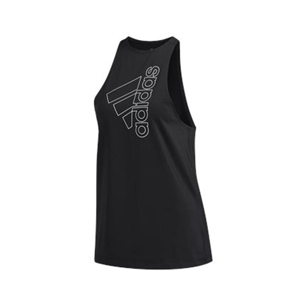 Adidas Women's Tech Badge of Sport Tank Top BLACK/WHITE